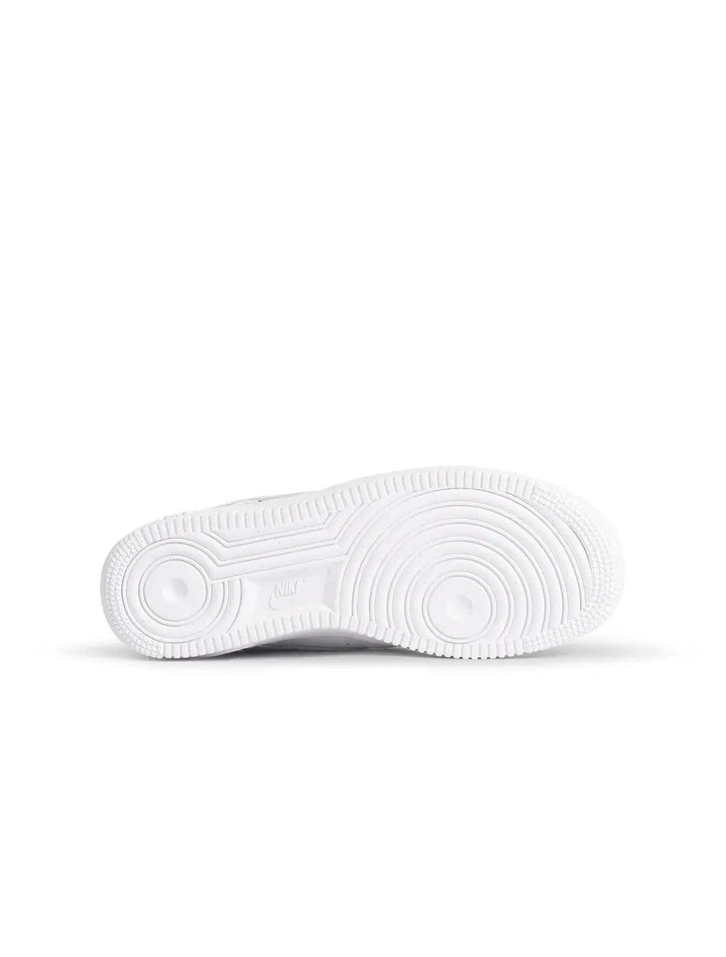 White sneaker sole on a white background