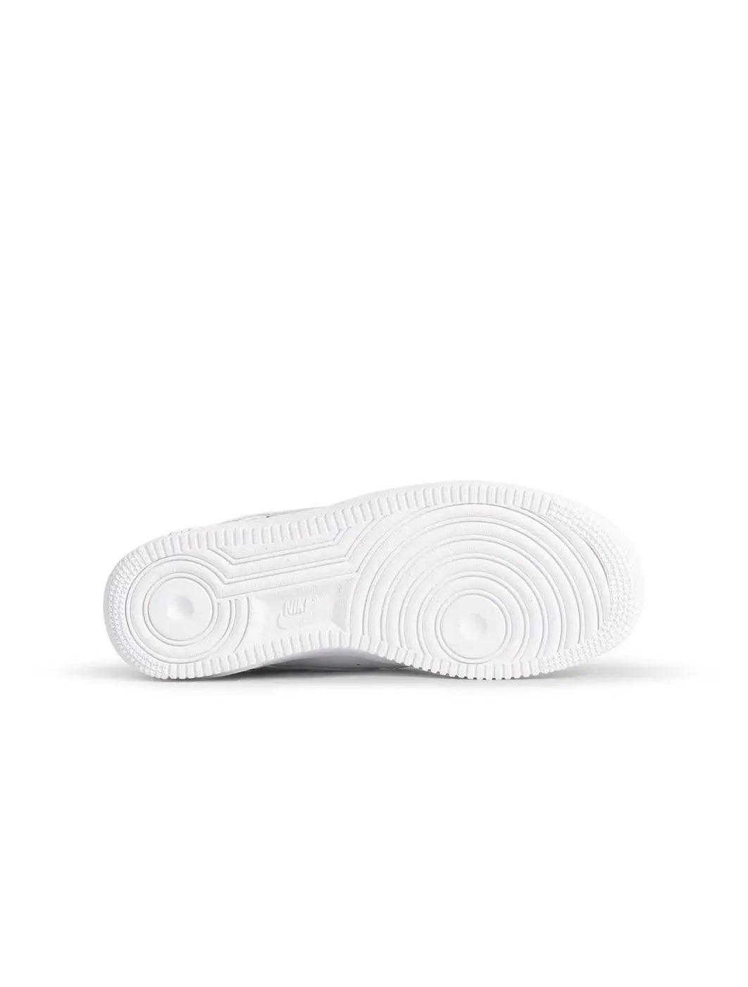 White sneaker sole on a white background